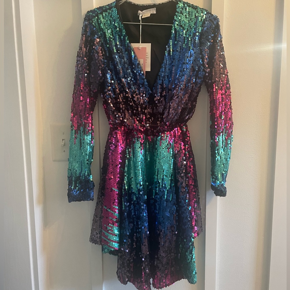 NWT ASOS Collective the label Sequin Dress Size 8